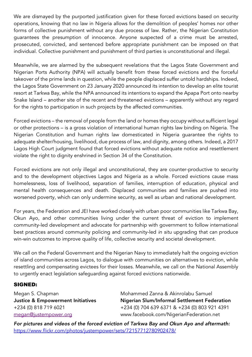 justempower's tweet photo. HAPPENING NOW: Evictees from #TarkwaBay #OkunAyo #AbuleGlass #Akaraba #Bobukoji #OkunBabakati #Agbagbo #OkunIlase & many other #Lagos island communities gather with supporters in #Abuja to stage peaceful protest to @NigerianNavy @SPNigeria @MBuhari to #EndForcedEvictions - JOIN!! https://t.co/mMJ0LlP3lQ