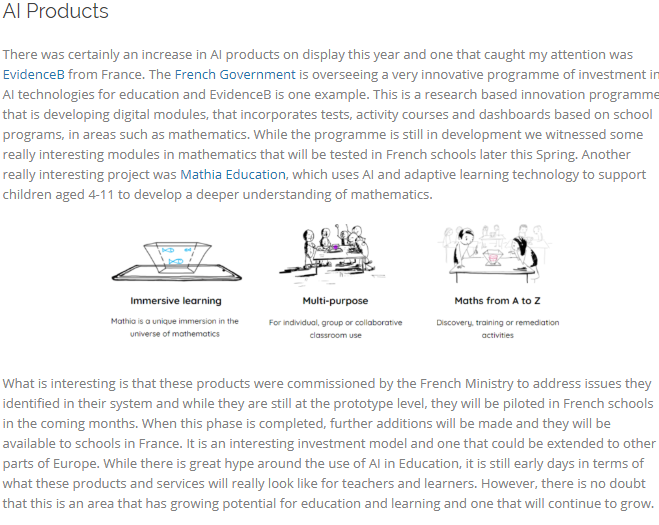 Edu_Num's tweet image. 👏@Edu_Num fait des émules à l'international 🌍

☑️Mention de l'Irlande sur le modèle que nous mettons en place à l'@EducationFrance avec #P2IA 

Retrouvez l'article #Bett2020 ⤵️⤵️⤵️

blog.teachnet.ie/bett-2020-the-…

cc @athillay @AxelJean77 #TN2