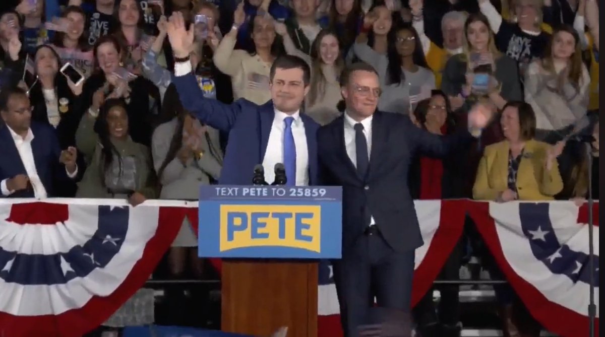 SanDiegoforPete's tweet photo. On February 3, 2020, history was made in Iowa.
San Diego, let's make history happen again in California on March 3!
#IowaCaucus #iowacaucus2020 #FirstGent #ChastenButtigieg #PeteButtigieg #PresidentButtigieg #PresidentPete https://t.co/u9v3VGmkyR