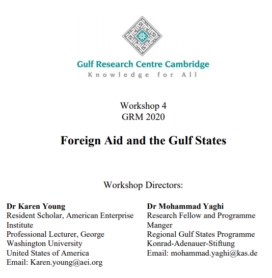 Gulf_Research's tweet photo. Call for papers: GRM workshop “Foreign Aid and the Gulf States” @ https://t.co/bHcxmzrN5t
#foreignaid #aid #aidpolitics #humanitarian #development #MENA #arabgulf #gcc #gulfaffairs #gulfstudies #ArabStates https://t.co/2St2NblwW5