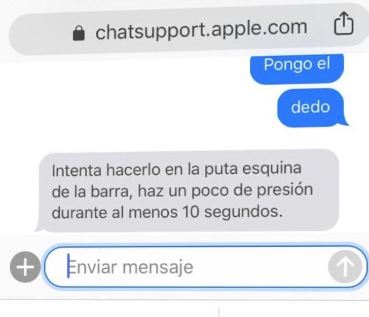 bensusi's tweet photo. Soy tan torpe con la tecnología que he conseguido sacar de sus casillas al señor de @AppleSupport https://t.co/A73QvDuUsz
