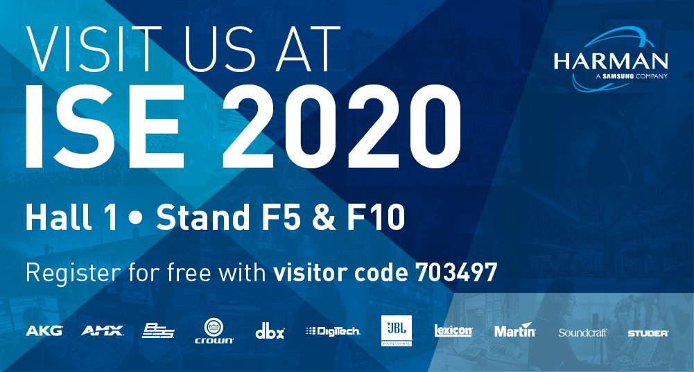 BSS Audio (@bssaudio) on Twitter photo Be sure to visit us at #ISE2020 in Amsterdam 11-14 February! We'll be in Hall 1 Stand F5 & F10. Don't forget to use our visitor code 703497 to get your free pass: bddy.me/2GOPFmm #BSSxISE Be sure to visit us at #ISE2020 in Amsterdam 11-14 February! We'll be in Hall 1 Stand F5 & F10. Don't forget to use our visitor code 703497 to get your free pass: bddy.me/2GOPFmm #BSSxISE
