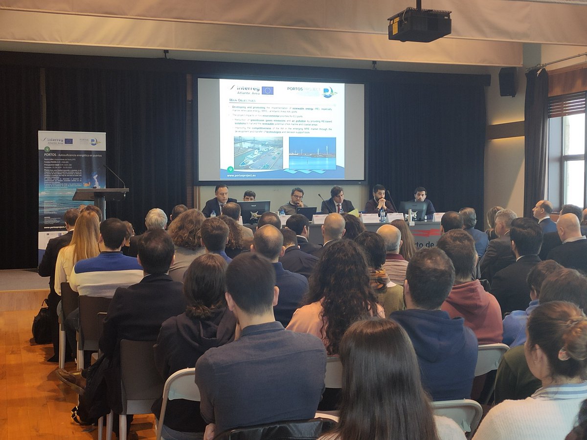 bluegrowthvigo's tweet photo. Mesa redonda sobre #ZeroEmissions en Puertos. Presentación de @PORTOSproject, @maestrale_MED, #PortLab y estudios legales y técnicos para la implementación de #EnergiasRenovables en puertos.
#AtlanticArea
#Interre#WeareAtlantic https://t.co/GHp6PiNvuj