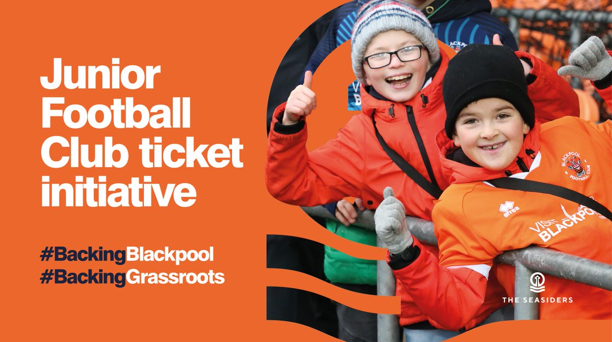 BlackpoolFC's tweet photo. 🎫 Club partners with @PDPLLeague to launch new grassroots team ticket initiative. 

#BackingGrassroots 

https://t.co/4pEYZuoRg4 https://t.co/l3dgrM1L6B