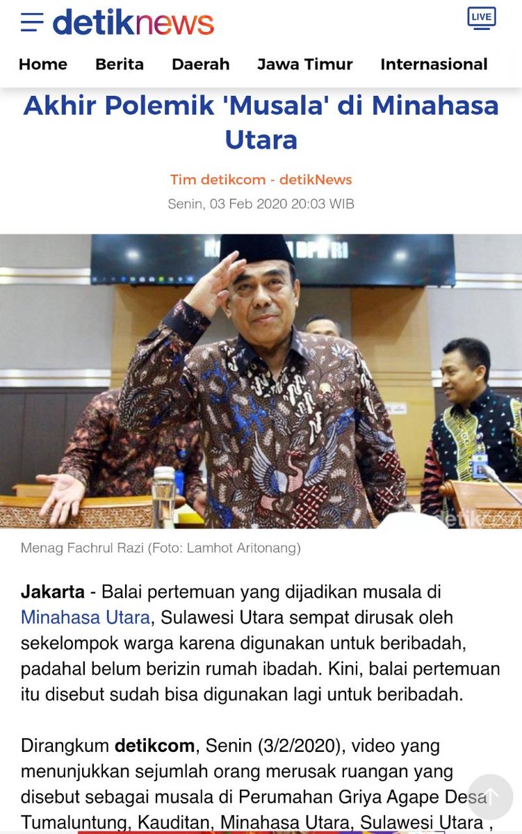 Akhir polemik ‘Musala’ di minahasa utara #KeberagamanDanPersatuan