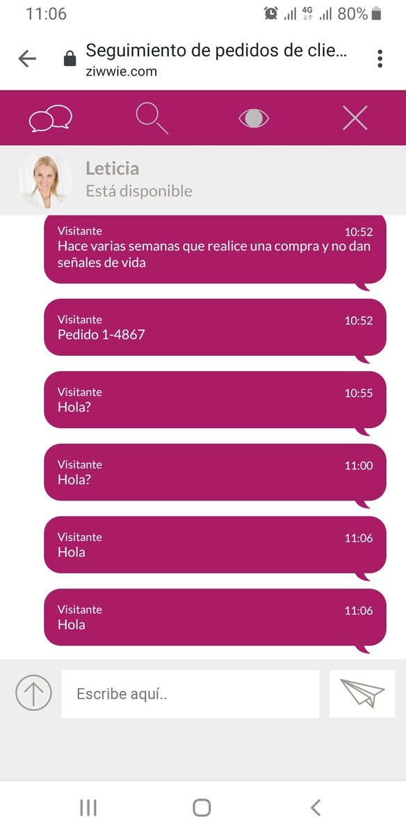 FG_Zorro's tweet photo. @ziwwie_es lamentable. Varias semanas sin dar respuesta a un pedido por ninguno de sus canales https://t.co/naYdKVe6Qk