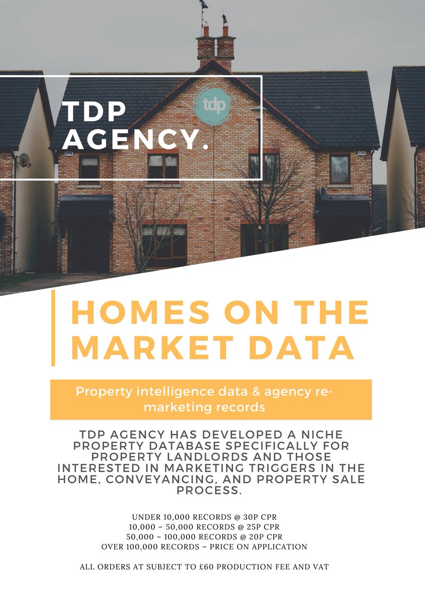 TDPagency's tweet photo. 🏡 Homes on the market data 🏡

With more than £10bn spent on home-related purchases during the per-month &amp; post-month move dates (£5k per household), this is an ideal target market to advertise your products and services to. https://t.co/GkuURGpYDB