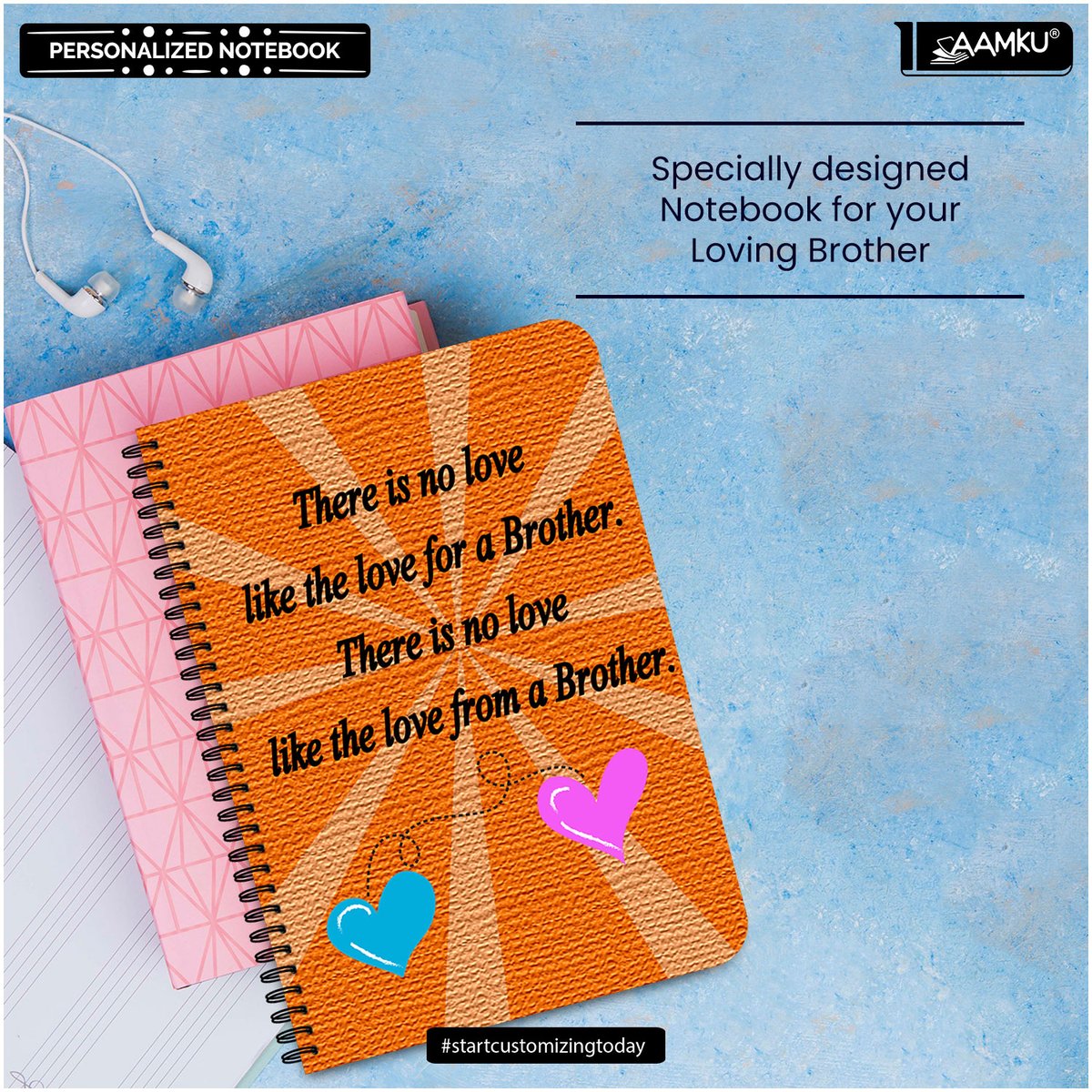 aaamku's tweet image. Aamku presents customized notebooks for your brothers. Shop for your brother now!!
Limited Edition
#startcustomizingtoday #notebook #brothers #loveforbro #relationships #gifts #bhai #bhaibhai #bonding #bigbrother #family #brother #bro #siblings #siblinglove