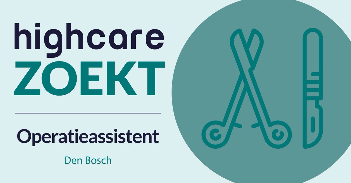 Ben jij Operatieassistent en wil jij graag verder groeien in je loopbaan en nieuwe ervaringen op doen? Dan ben je bij dit Operatiecentrum op de juiste plek! 😉 

Interesse? Kijk hier voor meer informatie: buff.ly/392fn2P

#werkenbij #highcare #vacature #loopbaan #operatie