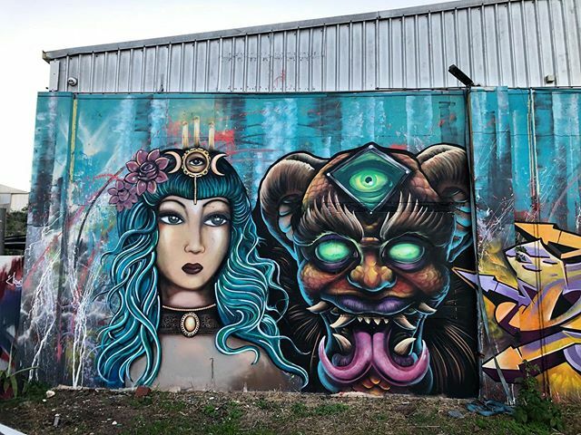 PerthStArt's tweet photo. Some stunning work by @artbyladybananas and @jacksonharveyart (with a bit of Dest on the right) in the Freo area. #perth #perthstart https://t.co/niYKLNmL2A