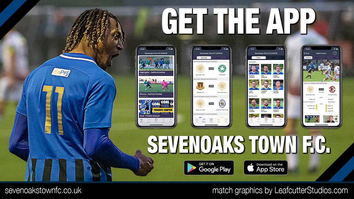 Get the #SevenoaksTownFC app to stay up to date with all the latest first team news.

Download it FREE on iOS or Android today! 

sevenoakstownfc.page.link/y1E4

#GetTheApp #SeeYouAtTheMatch 
<a href="/KentFA/">Kent FA ⚽</a> <a href="/ksnfootball/">Kent Football News</a> <a href="/NonLeagueCrowd/">Non League Crowds</a> <a href="/IsthmianLeague/">The Pitching In Isthmian League</a> @RepossSTPodcast