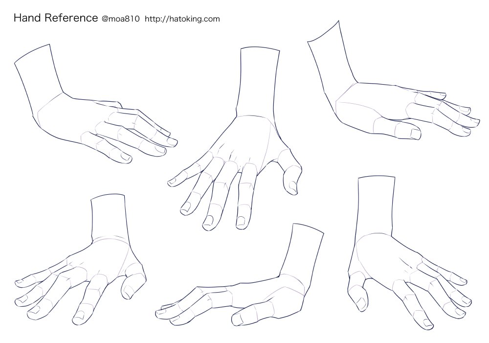 トレスOKな手のイラスト資料集に「平面に手をつく -Hands on a flat surface」を追加しました。机や床に接してる感じ。 *Hand refs for artists  http://hatoking.com/journal/4352.html