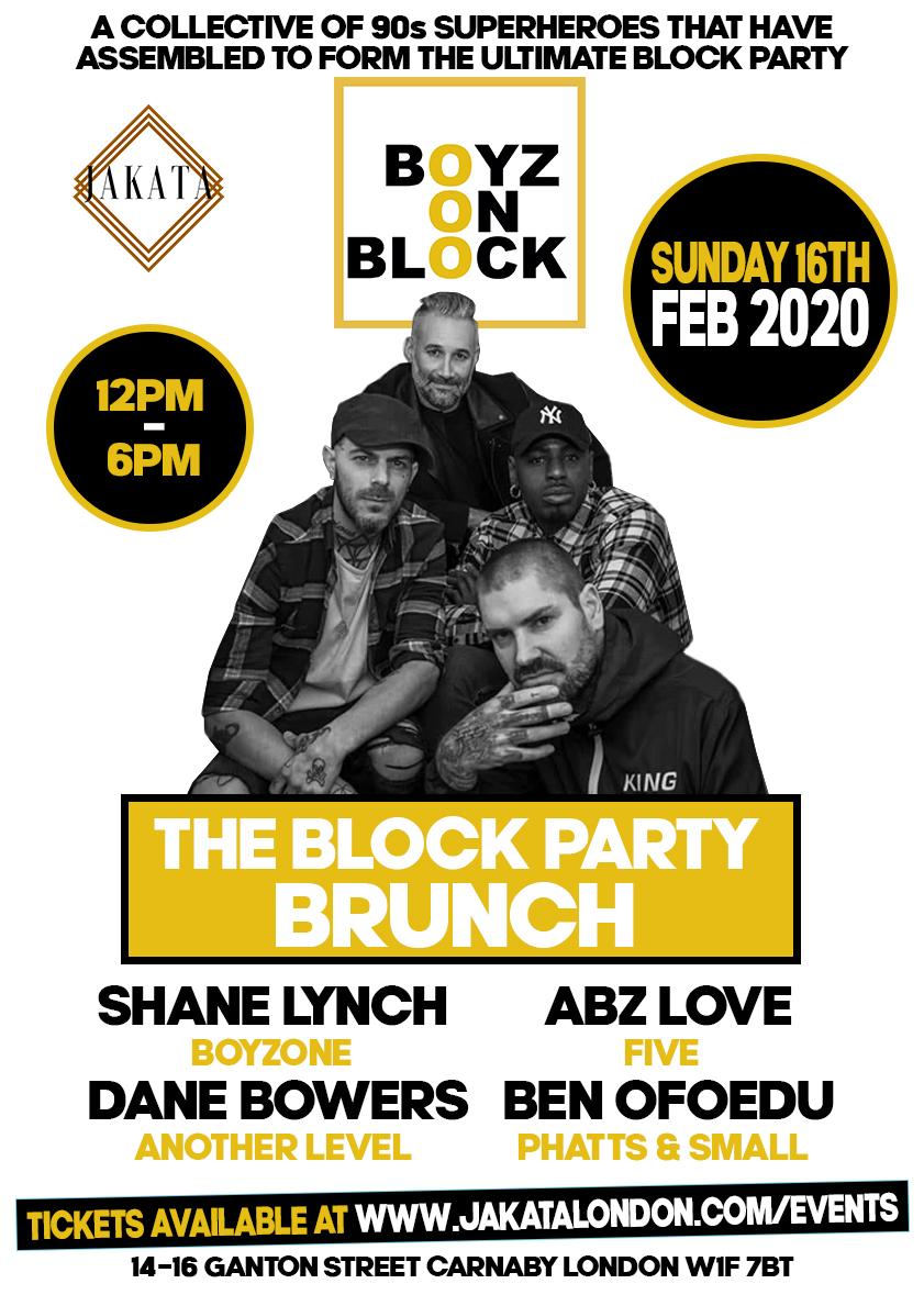 JakataLondon's tweet photo. We are releasing additional Full Brunch & bottomless Prosecco tickets for @BBlockofficial at 13:00 today.
Those on the waitlist will have first allocation.
#BoyzOnBlock #JakstaBrunchSessions #SohoEvents https://t.co/CescUsMWv3