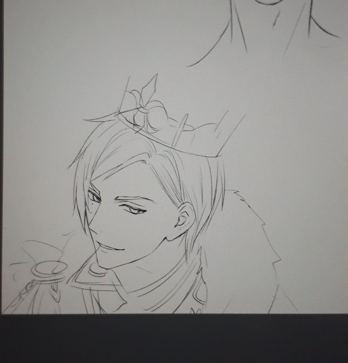 描いたら出るって聞いてたから描いてる☺続きはまた夜元気あったらやる💪 