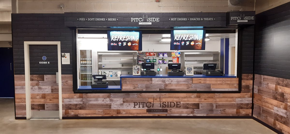 DSCMtweet's tweet photo. We are super proud of our recent design and install at @WarringtonRLFC which includes a full digital signage solution. Grab a pie and pint at the Pitchside Kiosks or enjoy a half time drink in the Wolf &amp; Whistle #warringtonwolves #wolfandwhistle #pitchside #transformationtuesday https://t.co/NCzbJ4QMX5