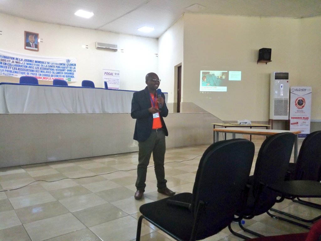 aime_nda's tweet photo. Luc SABURORERE reminds us the benefits of the WHO checklist in the practice of safe surgery @GlobalBI @WhoBurundi @atsarps @JimbereMag https://t.co/CpMnaIbN7p