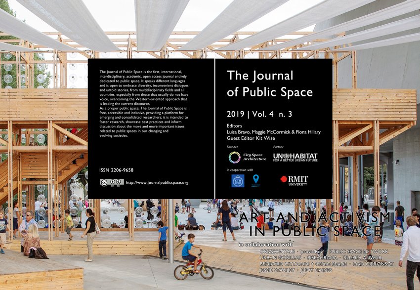 Our eleventh issue, 'Art and Activism in Public Space',  is on line! journalpublicspace.org/index.php/jps/… Thanks to our Editors Luisa Bravo, Maggie McCormick and Fiona Hillary and to Orizzontale for the cover #standupforpublicspace and see you at @WUF_10 for the launch of this issue!