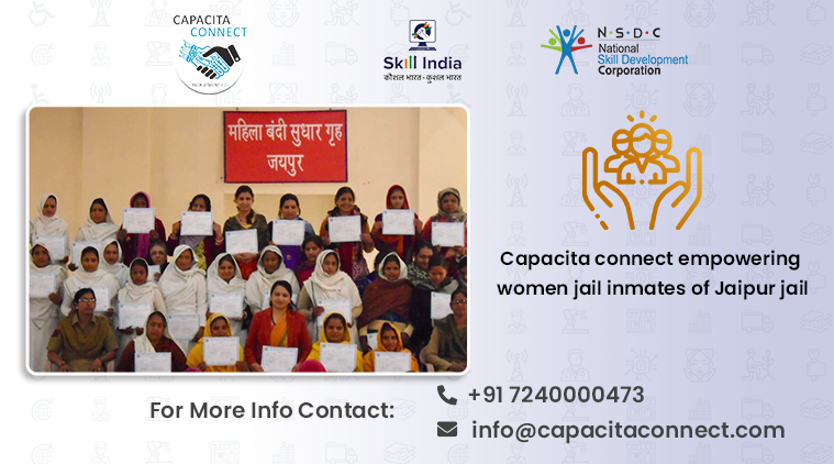CapacitaConnect's tweet photo. Capacita believes everyone deserves a second chance therefore he has taken a step forward to empower the women imprisoned in Jaipur jail. After getting released, these unfortunate women can start a new life with dignity and self-reliance.
#capacitaconnect #nsdc #skillindia https://t.co/Nv2Z5PoWAV