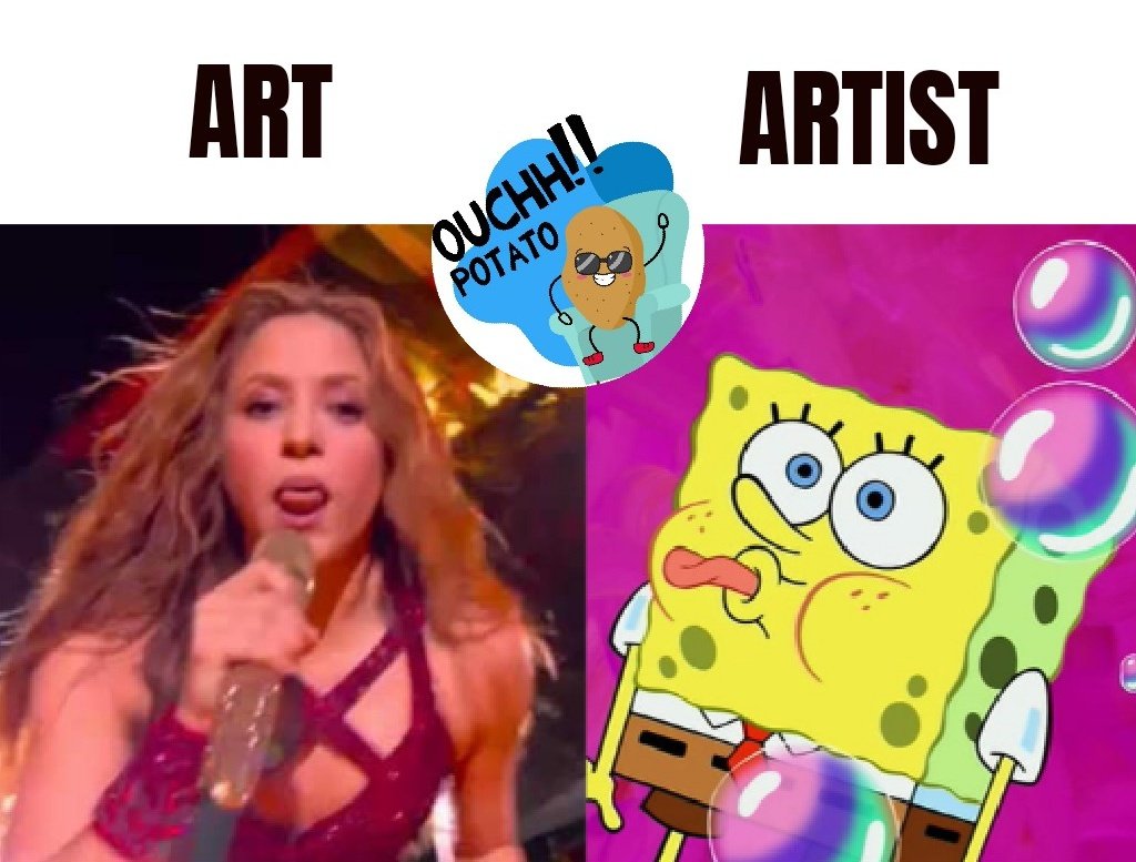 Now, that's a real art.

#pepsihalftime #pepsihalftimeshow #pepsi #49ers #chiefs #NFL #superbowlliv #chiefvs49ers #superbowl  #vouch4ouch #Shakira #superbowl #jlo #memes #funny #dankmemes #memesdaily  #memestagram #cartoonmemes #artvsartist #superbowl2020 #spongebobmemes