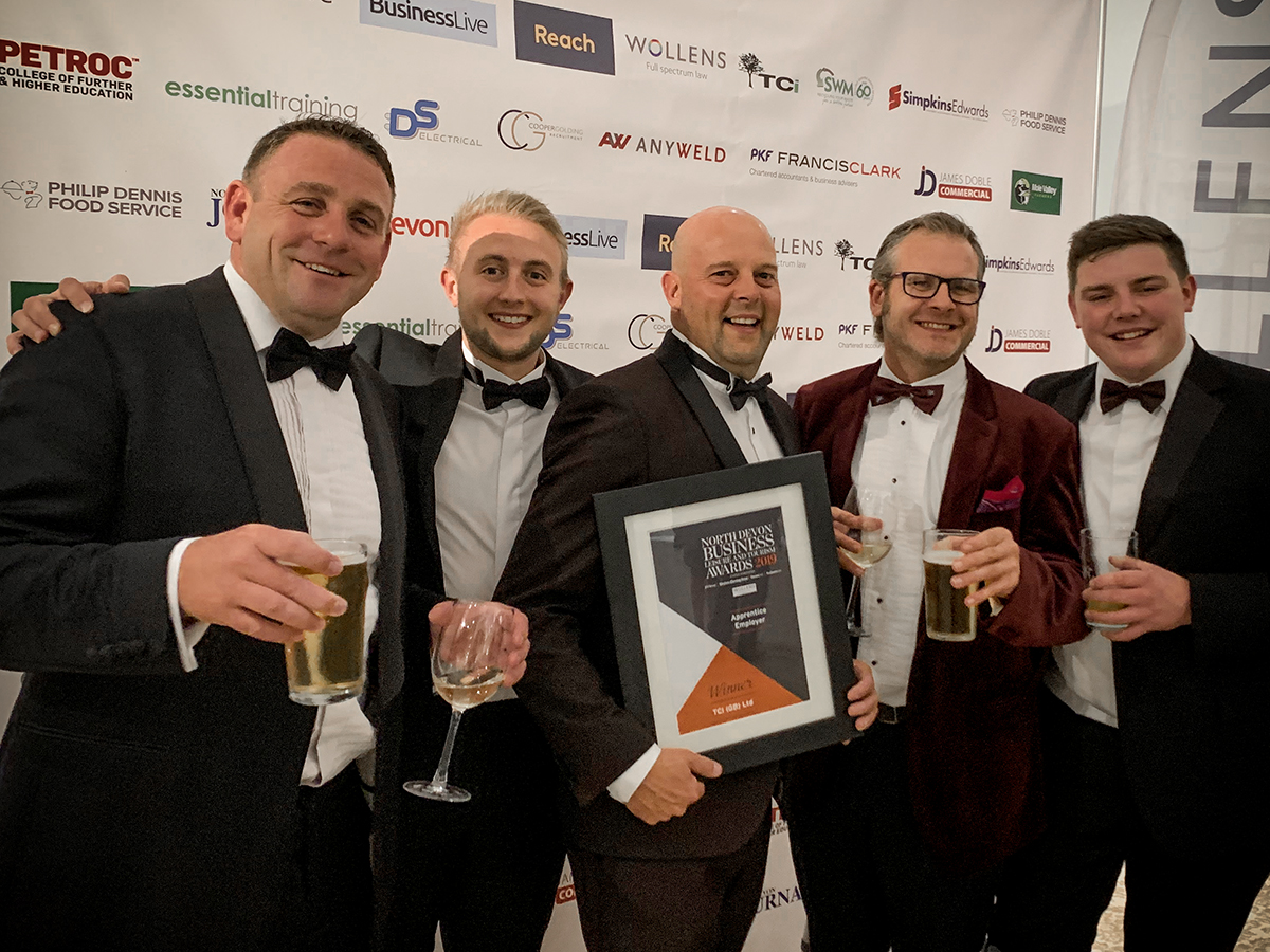 TCiGB's tweet photo. Proud to have won Apprentice employer of the year at the North Devon Business, Leisure & Tourism Awards. Our apprentices play a key role in our success as a business. #NAW2020 #LookBeyond #NDBLT19 #LoveConstruction #Imageofconstruction https://t.co/QGCQAYfnit https://t.co/g7nlMdvhtF