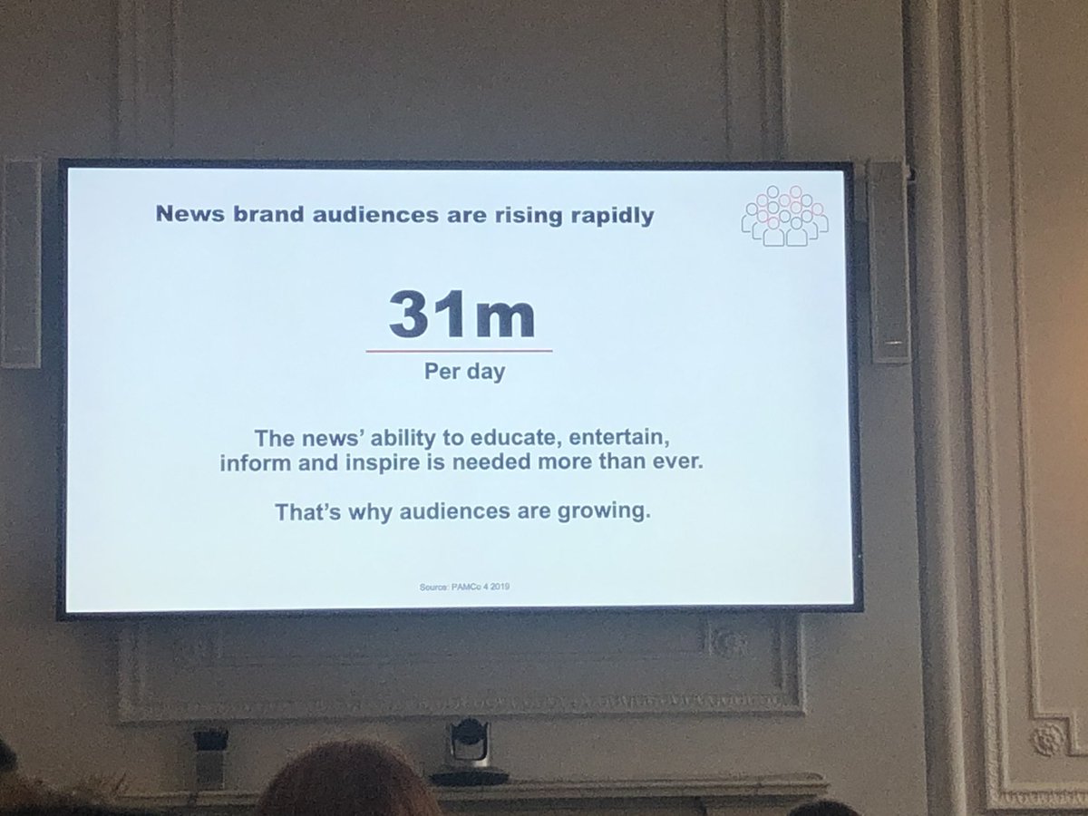 PAMCo_Ltd's tweet photo. Newsbrands are read by 31 million people on a daily basis according to PAMCo latest data - @newsworks_uk' Niki West presenting at #IPATouchPoints https://t.co/NgXp9A7zrk