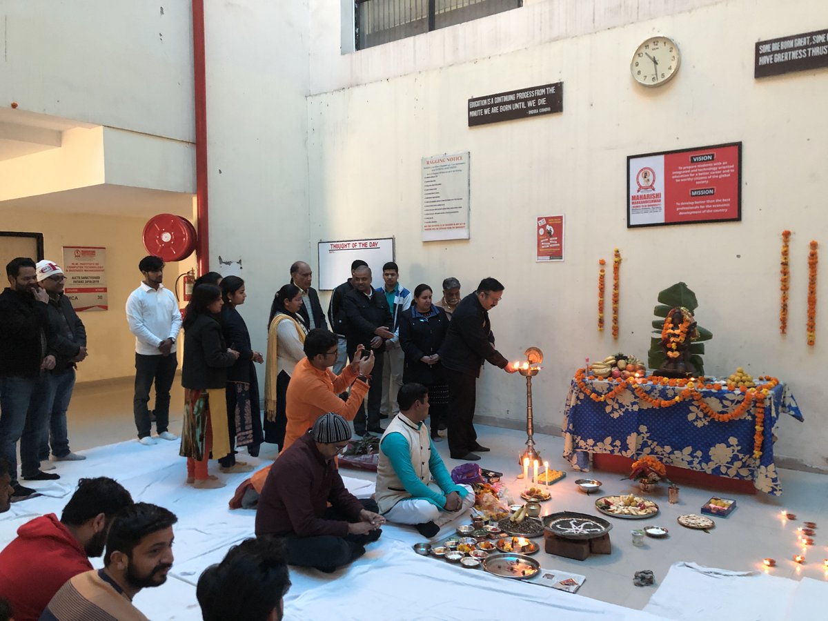 MMDUmullana's tweet photo. The learning enthusiasts of MMDU bow to the Goddess of Knowledge, Maa Saraswati during Saraswati Puja organized in Computer Science-SD. The university Pro-V-C and Registrar were also present for the special #occasion.
#MMDU #ThinkLearnSucceed https://t.co/vMtCBU0nun