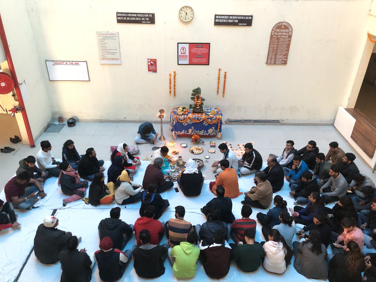 MMDUmullana's tweet photo. The learning enthusiasts of MMDU bow to the Goddess of Knowledge, Maa Saraswati during Saraswati Puja organized in Computer Science-SD. The university Pro-V-C and Registrar were also present for the special #occasion.
#MMDU #ThinkLearnSucceed https://t.co/vMtCBU0nun