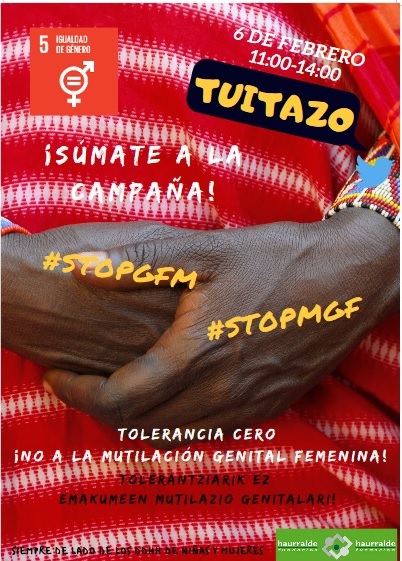 gipsolidarioa's tweet photo. Egin zuk ere txio!,#STOPEMG,#STOPMGF,#STOPGFM
Stop emakume mutilazio genitalari kanpaiana twiterren,#otsailaren6an. Zero tolerantzia EMG-ari. 11etatik14:00etara. @haurralde @gipsolidarioa,#Reportajea
➡️INF:https://t.co/cHT33RvyeA… https://t.co/NIhEBuyGPu