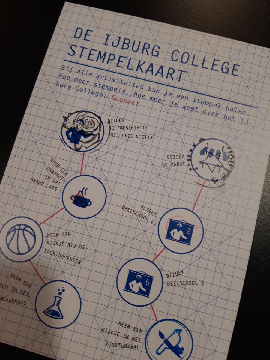 Morgen is er vanaf 14.30 uur weer een open middag voor het #VMBO-BK op het #IJburgCollege. Kom jij ook je stempelkaart vullen?