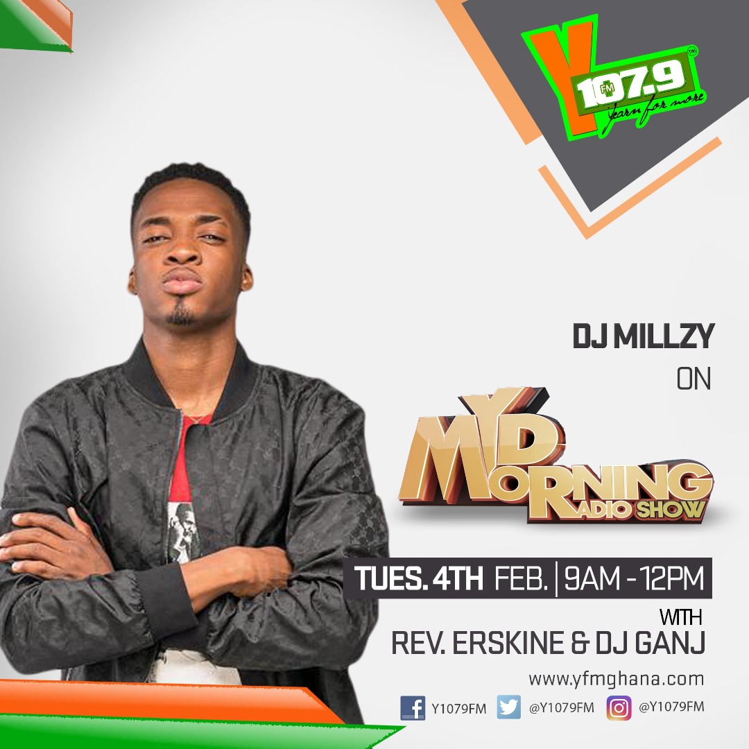 Y1079FM's tweet photo. @RevErskineGH @DJGANJ @KwesB @Kasaprekogh @VodafoneGhana @djmillzygh @KiDiMusic @Shakerthis After sending him a few beats... Millzy ended up producing one of the songs on Shatta Wale's Reign album!
He felt like it wasn't gonna happen, because he hadn't heard back from Shatta for a while!
But out of the blue, Vyrusky tells him he's on the album!
#MMRS #InterviewsOnY https://t.co/GPEcgskUMW