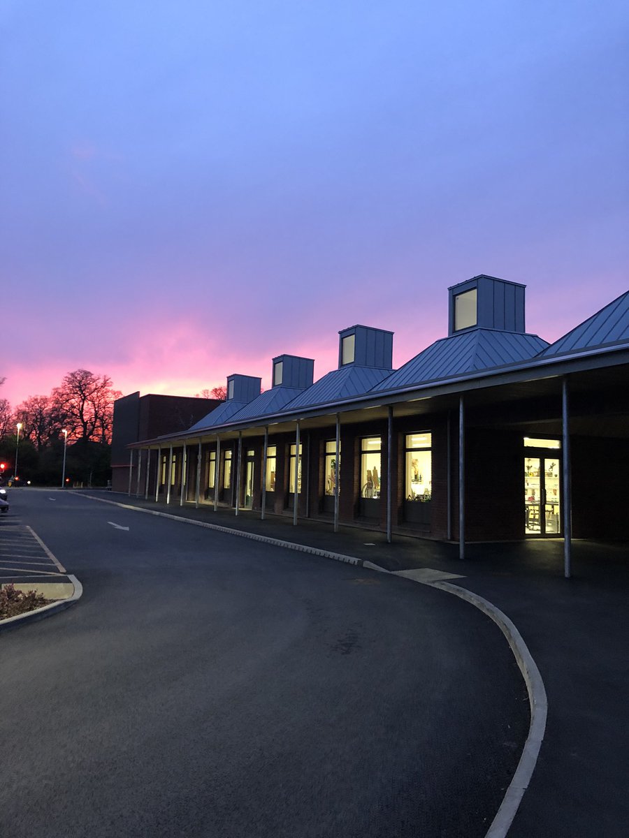 A great picture last night of a red sky over the new King’s High School creative arts building.
