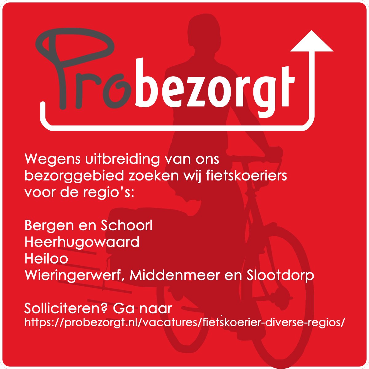 probedrijven's tweet photo. We hebben weer diverse vacatures beschikbaar. Solliciteren kan via: https://t.co/P9IKwBXPd8

Delen van dit bericht wordt erg op prijs gesteld!
#WerkenBijProbezorgt #vacatures #Bergen #Schoorl #Heerhugowaard #Heiloo #Wieringerwerf #Middenmeer #Slootdorp #Probezorgt https://t.co/0sv5UW3E5y