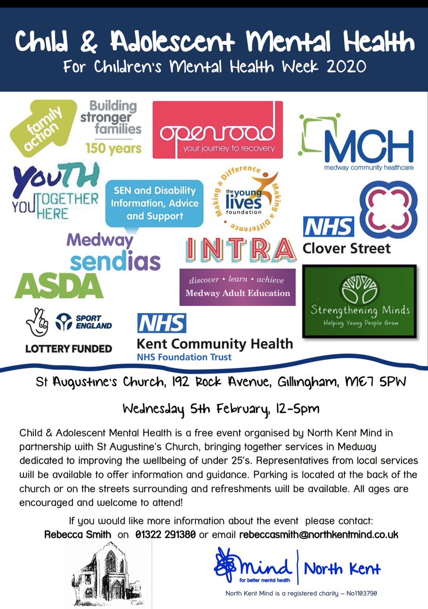 DomEducation's tweet photo. Looking forward to support #childrensmhw tomorrow @NorthKentMind @St Augustines Church #wellbeing https://t.co/h1GEep3r9T
