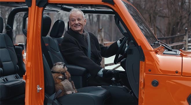 It's Groundhog Day! <a href="/Jeep/">Jeep</a> an amazing #SuperBowl advertising campaign movie reprise courtesy of Bill Murray <a href="/highdiveus/">Highdive Advertising</a> <a href="/SonyPictures/">Sony Pictures</a> #OPositiveFilms @cuttersstudios @AnotherCountry_ #JeepGroundhogDay theinspirationroom.com/daily/2020/jee…