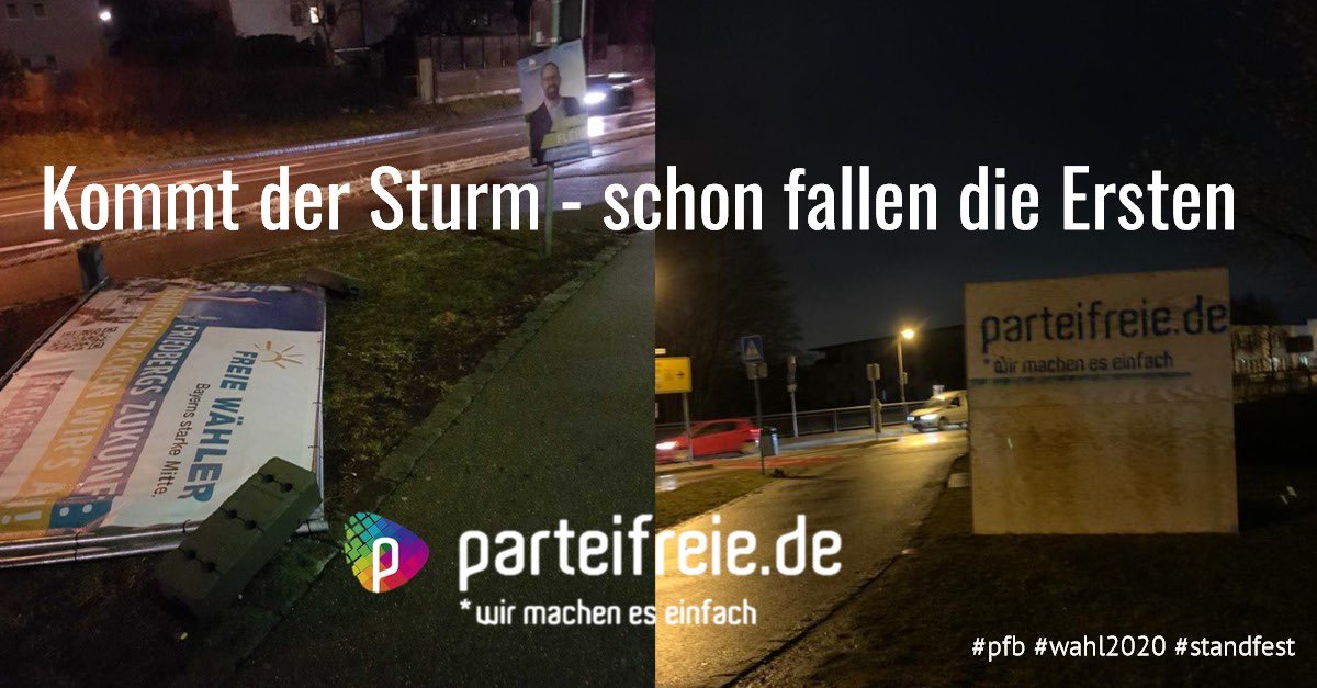 Wir sind da deutlich standfester 🙄. 
#nichtnurumweltfreundlicher #standfest #wirmacheneseinfach #politischersturm