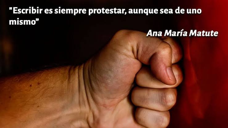 Paromit73789043's tweet photo. Follow @CaraaCara01 on Twitter ..

“Escribir es siempre protestar, aunque sea de uno mismo”.

"Writing is always protesting, even if it is one's own."

#Ana_María_Matute https://t.co/jIRlszDB9N