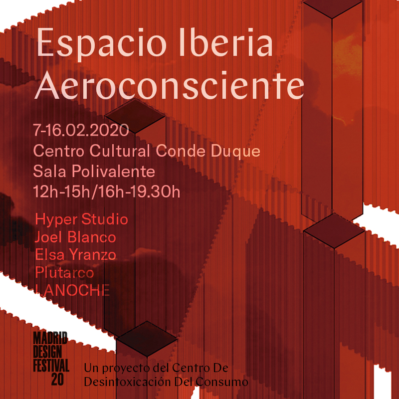 so_unreal's tweet photo. Espacio Iberia Aeroconsciente
07 02 2020 - 16 02 2020
@MadridDesignF | @CondeDuqueMAD
Sound design: LANOCHE
https://t.co/M6wh69ALp5
#EspacioIberiaAeroconsciente #MadridDesignFestival #Viernes #EstoEsLoMinimo #Plutarco #ElsaYranzo #HyperStudio #JoelDeBlanco https://t.co/aoqE75EYjQ
