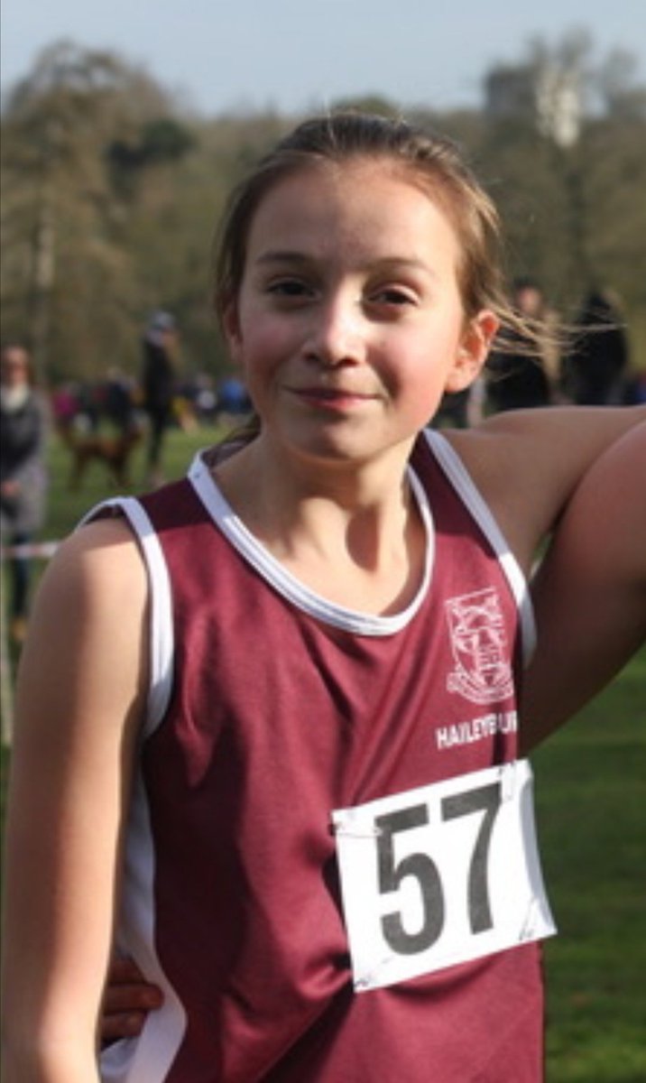 🥈🏃‍♀️A happy Tilly after her silver medal in the Hertfordshire Cross Country last weekend. Well done, Tilly.