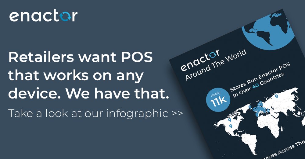 EnactorUK's tweet photo. Retailers all over the world want POS that works easily on any device. We have that.

Take a look at our infographic to learn more: https://t.co/dqE5DbWEgC

#POS #RetailTechnology #GlobalRetail https://t.co/35KZ5XeFl0