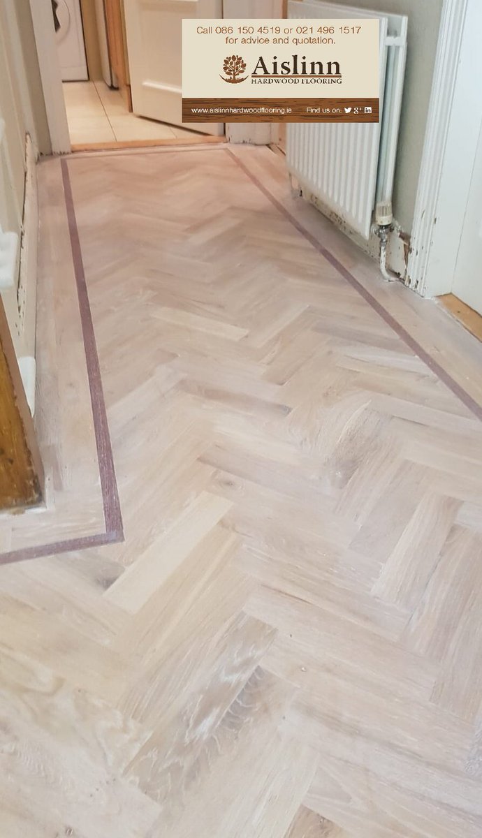 AislinnFlooring's tweet photo. AHF Supplied | Fitted | Finished Our Solid European Oak Parquet floor with a Merbau boarder - Customers chose extra white Diamond Oil Active from WOCA Denmark to finish #woodflooring #Cork #Ireland #interiordesign #WOCADenmark #AislinnHardwoodFlooring #Merbau #oak #extrawhite https://t.co/QmOVLjEm3Q