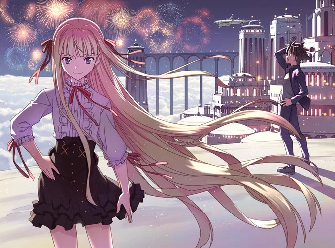 赤松健『UQ HOLDER!』(22) https://t.co/YBeGLDXtuc ★UQホルダー新刊22巻は今週2月7日(金)発売!とうとう12人全員が揃ったUQホルダーと宿敵バアルとのバトルが決着。他にも仲間同士のラブ&ケンカ、エヴァンジェリン×刀太のイチャイチャ編・・・と盛りだくさんな巻です! #UQHOLDER 
