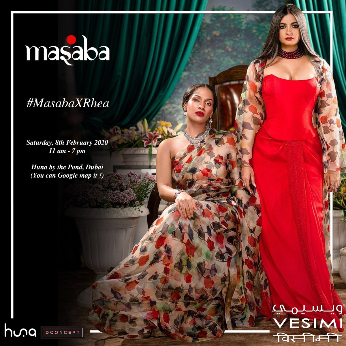 _VESIMI's tweet photo. Designer to the stars Masaba Gupta is back in Dubai with 2 exciting new collaborations! An incredible new line with Style maven Rhea Kapoor, and a new sustainable, capsule collection in partnership with the United Nations, aptly titled “ I will wear out plastic.” https://t.co/JYbzq3fUny