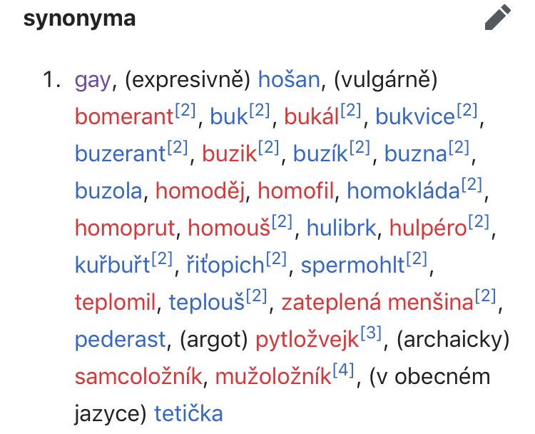nezajemda's tweet image. Ty jseš, no... to?

Myslíš...
gay, hošan, bomerant, buk, bukál, bukvice, buzerant, buzik, buzík, buzna, buzola, homoděj, homofil, homokláda, homoprut, homouš, hulibrk, hulpéro, kuřbuřt, řiťopich, spermohlt, teplomil, teplouš?