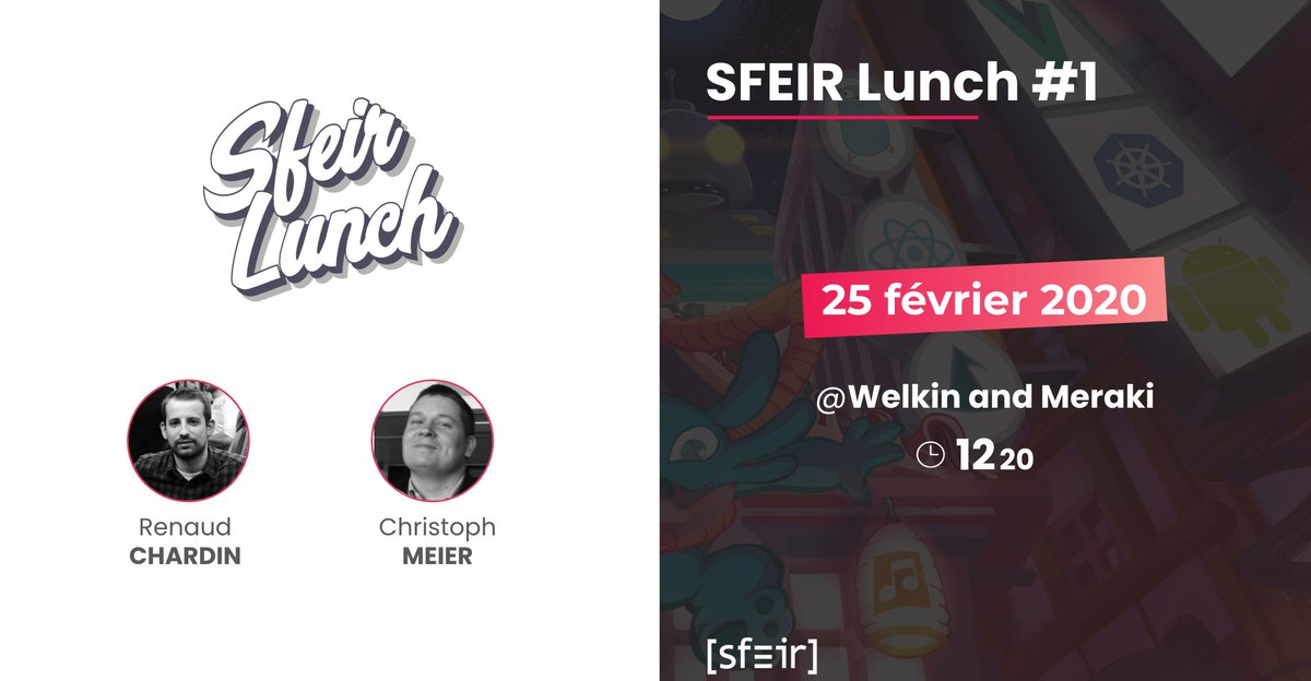 SFEIRLux's tweet photo. 👋 Les #SFEIRLunch débarquent au Luxembourg ! Le principe ? Deux talks de 20 minutes sur le temps du déjeuner. 🗣 Venez assister à notre première édition le 25 février prochain au co-working Welkin and Meraki de 12h20 à 13h30. Infos et inscriptions : https://t.co/p9HzJKQIbC https://t.co/mqOJ2t4gCI