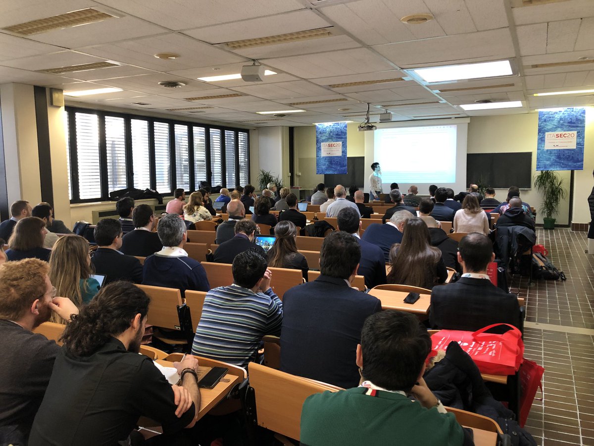 ITASEC_Conf's tweet photo. The 3rd Distributed Ledger Technology Workshop (DLT 2020) at ITASEC20 Italian Conference on cybersecurity in Ancona.
https://t.co/1N8Os3LveJ
@CyberSecNatLab
#ITASEC20 #cybersecurity #DLT2020 #Ancona https://t.co/y8fXYKeKNa