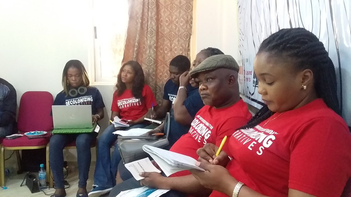 joyce_okeoghene's tweet photo. Building the team and strategy on #Decolonizingnarratives #HOMEFTEAMBUILDING #HOMEF2020 @Health_Earth
@NnimmoB @flow_steve @rarespp @Food_Affairs @kd2cad https://t.co/4kaU6fbfra