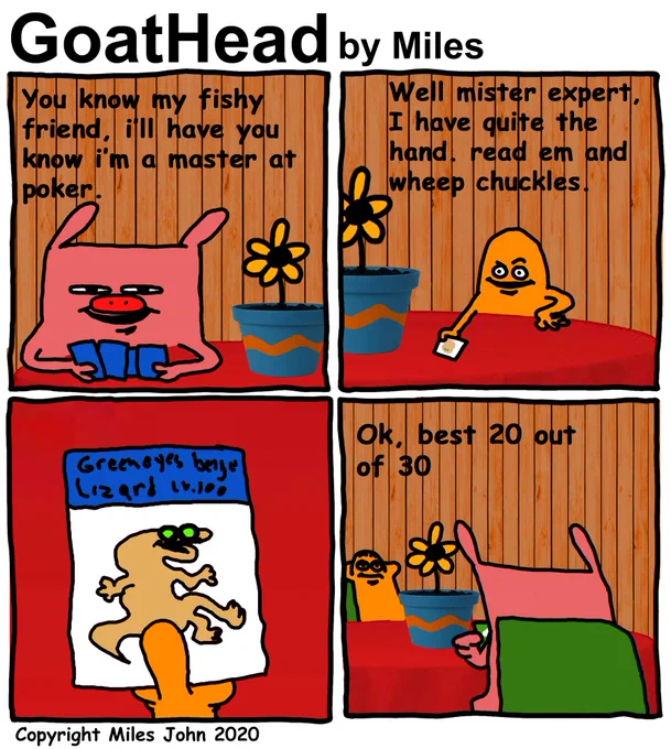 GoatHead Episode 56: Deal me in
#GoatHead #Webcomic #Webcomics 