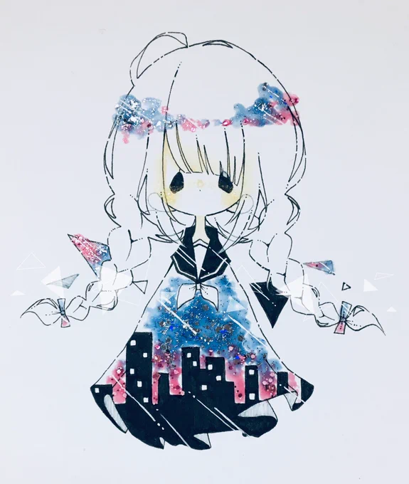 夕暮れ柄 