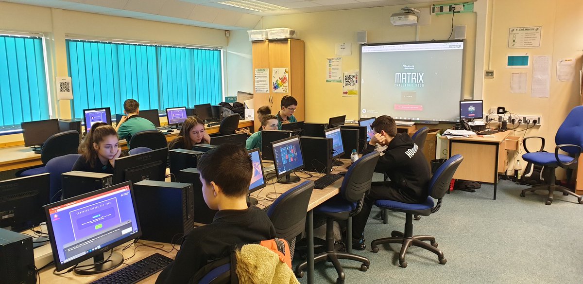 Tech_BroEdern's tweet photo. Blwyddyn 9 @BroEdern yn dechrau'r gystadleuaeth #hermatrix2020 bore 'ma @TarianROCU // Year 9 starting the #matrixchallenge2020 this morning #dewisiadauseiber #cyberprotect
@CyberWales https://t.co/OsAowygJZK