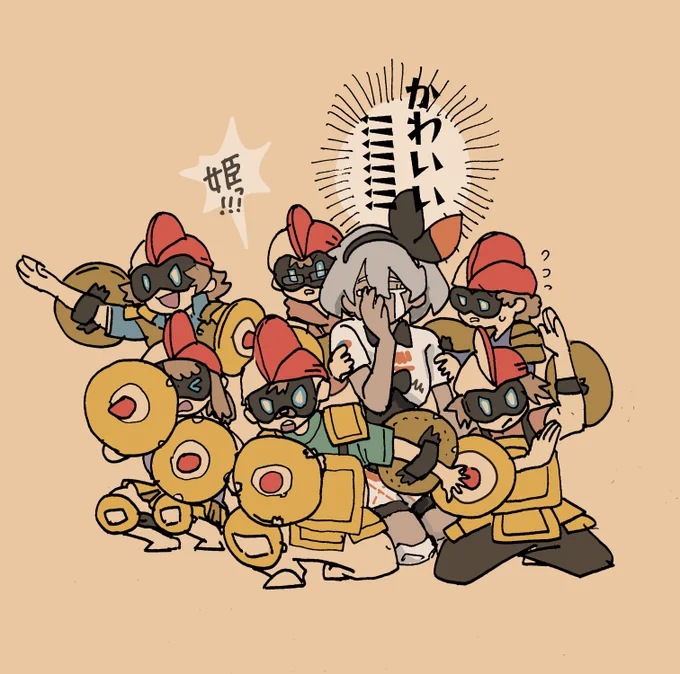ちなみにちなみにタイレーツの場合「隊長っ2m級の巨人(キバナ)です!!」「デアイガシラだっ(カンチョー)」「隊長!全員防御でいいのですか?」「隊長時代は剣だぜ!剣を装備しょう!」「姫っバトルは私一匹で十分であります」「たっ隊長!姫が泣いております⋯!!!?」 